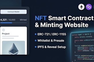 create your nft smart contract and minting website