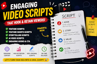 write engaging youtube scipts