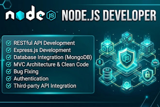 build nodejs backend with mongodb and rest apis