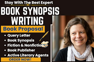 write synopsis, book proposal, book synopsis, query letter, for literary agent