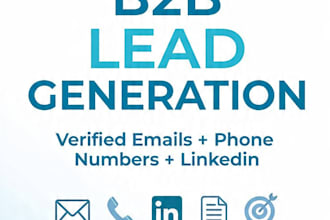 do web research, data collection and lead generation
