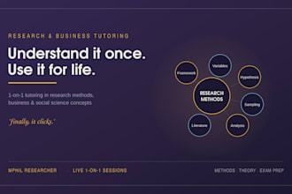 teach research methods and business and social science concepts