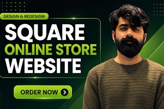 build square online store, redesign squarespace, design square website seo