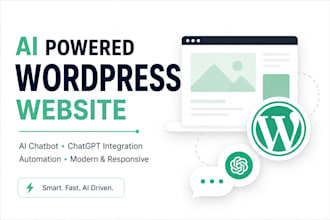 build an ai powered wordpress website with chatbot and automation