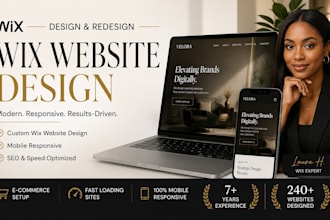 create wix website design,redesign wix website