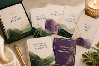 design affirmation cards flashcards inspiration or motivational cards anki cards