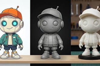 create custom 3d toy models, action figures and collectible prototypes