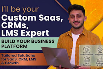 build a custom saas, CRM or business web application