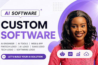 ai software custom software ai engineer ai tools app logo fintech software
