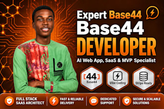 be your base44 expert, base44 developer, and develop base44 app, base44 web app
