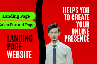 create create stylish landing pages and modern home page design