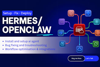 setup fix install openclaw hermes ai agent with claude code n8n automation vps