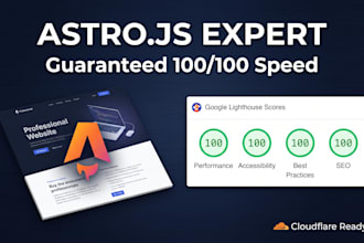 build a blazing fast, SEO optimized astro js website
