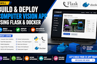 build and deploy computer vision app using flask and docker