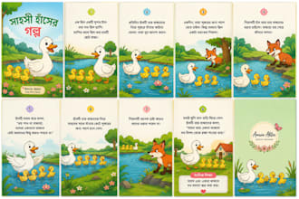 design and illustrate a beautiful childrens story book