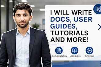 write professional software documentation, API docs, srs and user manuals