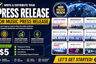 write and distribute your press release or your music press release