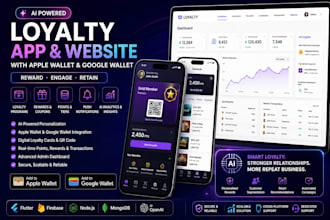 build ai loyalty app and website with apple wallet and google wallet