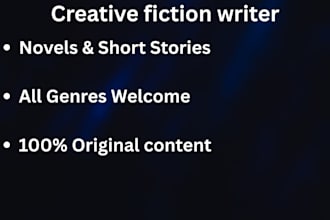 write a captivating creative fiction or book