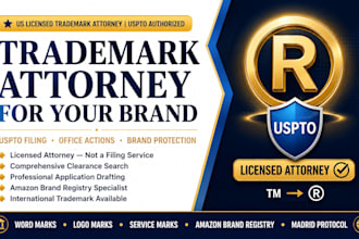 be your US licensed trademark attorney to register and protect your brand