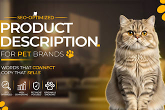write highconverting product descriptions for pet brands