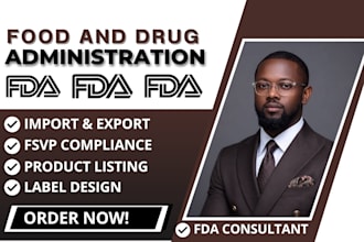 fda registration fda listing fda compliance US agent product label review