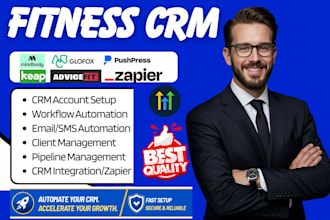 do fitness crm mindbody keap advicefit glofox pushpress ghl zapier integration