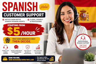 provide spanish customer support agents