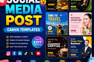 design social media posts and  youtube thumbnails