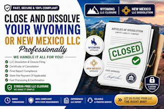 close and dissolve your wyoming new mexico llc professionally
