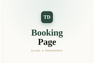 build a custom online booking page for your business