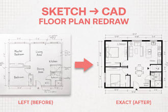 redraw your floor plan with a furniture layout