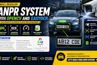 develop anpr system with opencv and easyocr