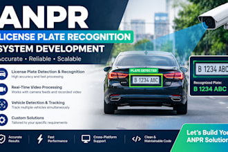 develop anpr license plate recognition, vehicle detection and tracking system