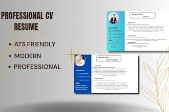 canva professional CV resume