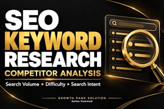 do SEO keyword research and competitor analysis