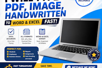 fast typing data entry and pdf to word