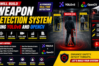 build weapon detection system using yolov8 and opencv