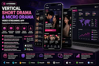 build ai vertical short drama and micro drama video streaming app
