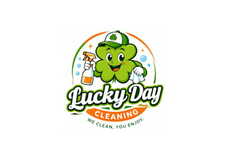 design luxury high quality four leaf clover logo with creative concepts