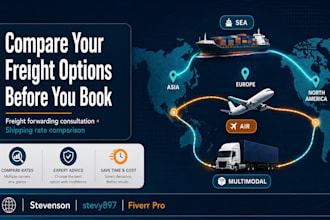 compare freight shipping rates and routes for your import or export