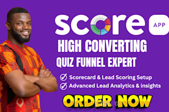 live score app scorecard lead generation quiz result quiz funnel survey jotform