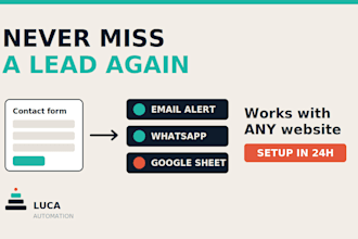 connect your website form to email or whatsapp notifications