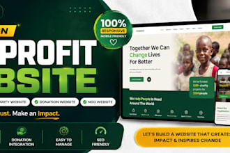 build a nonprofit ngo website and charity website