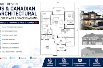 design US canadian architectural floor plans and space planning alberta