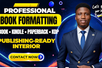 ebook formatting, kndle formatting and amazon formatting