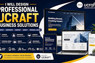 design startup corporate company personal brand agency ucraft business website