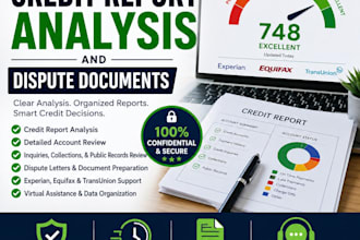 analyze your credit report and prepare dispute documents