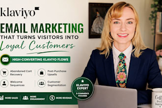 setup klaviyo email markeing flows for ecomerce, shopify klaviyo email template