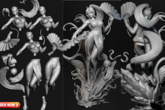 sculpt 3d nsfw character anime character nsfw figure erotic toys for 3d printing